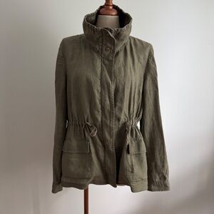 Sussan - Khaki Linen Blend Jacket